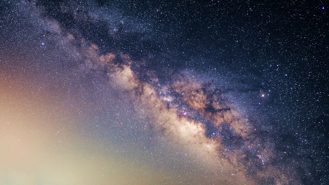 璀璨银河星空，高清4K壁纸，3840x2160超清分辨率，免费下载星星太空背景图