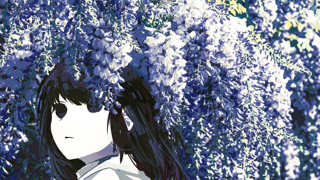 女孩与花园的奇幻之旅，绝美4K动漫壁纸，3840x2160超清下载