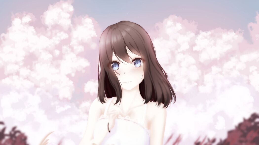 女孩倩影连衣裙风采，动漫艺术领域精选，超清4K壁纸3840x2160下载