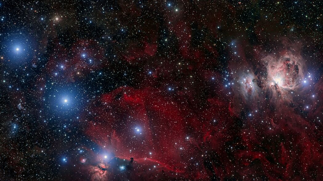 猎户座星云4K高清壁纸，恒星辉光照亮太空，绝美背景图免费下载
