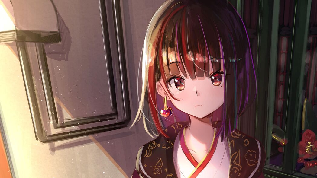 女孩倩影，动漫珠宝与裙子风采，4K超清壁纸3840x2160免费下载
