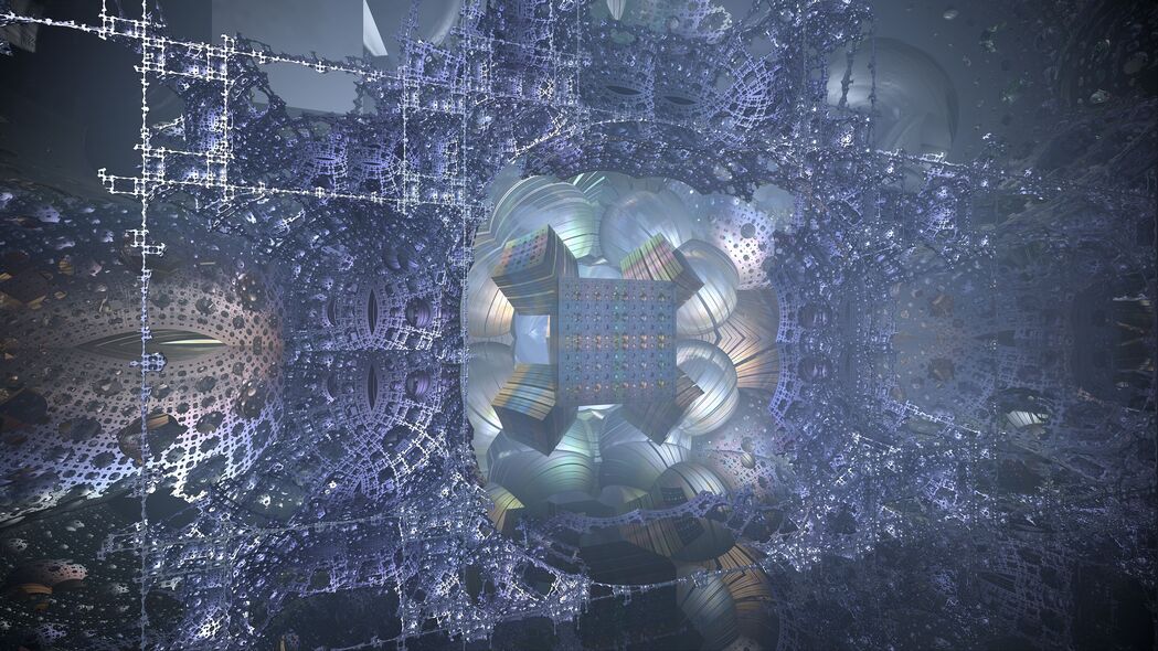 分形3D抽象艺术，4K超清壁纸，3840x2160高清分辨率，免费下载