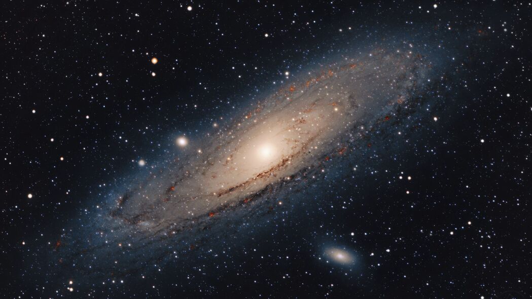仙女座星系星光璀璨，太空美景尽在4K壁纸，高清3840x2160背景图片下载
