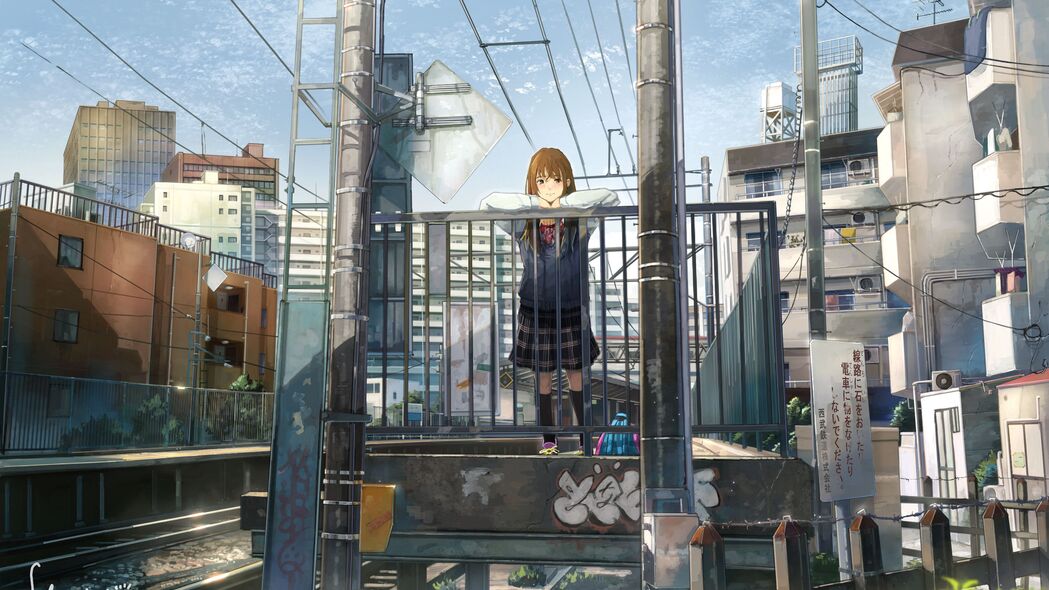 女孩微笑瞬间，精选4K动漫艺术壁纸，3840x2160超清下载