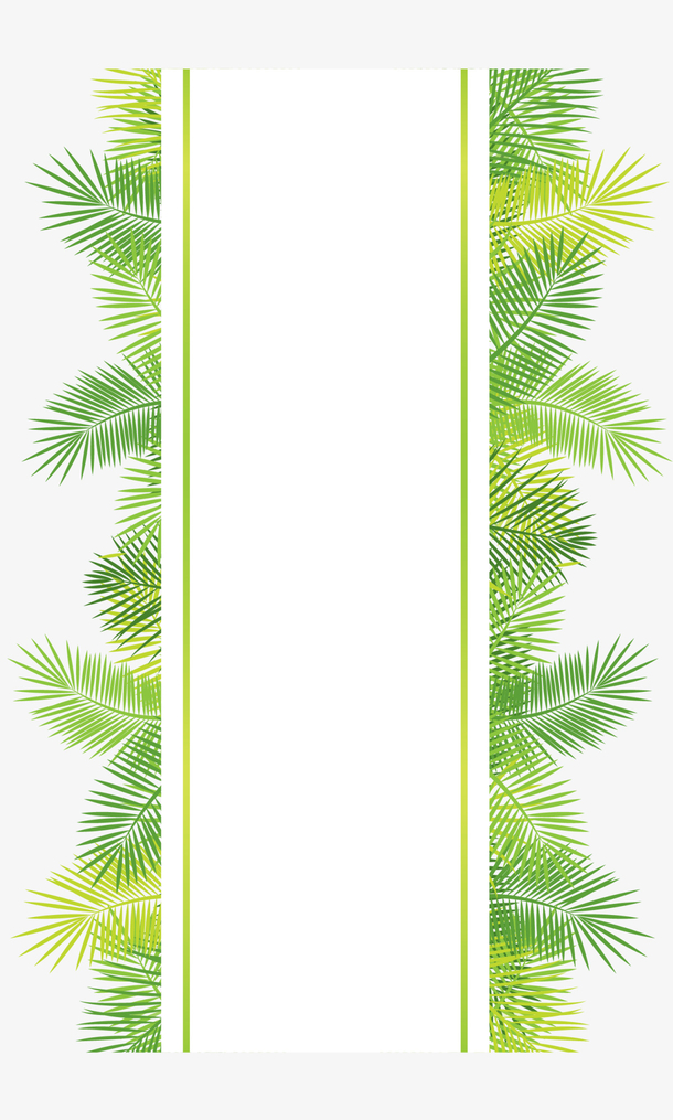 绿色春季植物高清PNG透明图片，精美装饰花纹设计素材下载
