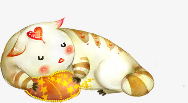 可爱小猫PNG素材，唯美创意透明图片，动物装饰元素设计下载