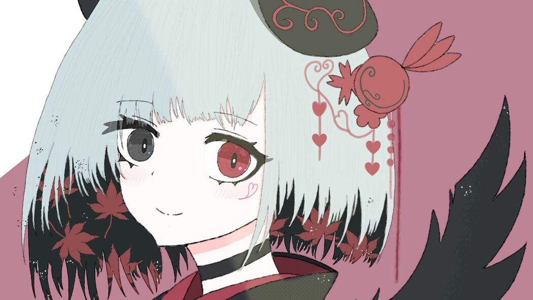 女孩与恶魔，角和服动漫主题，超高清4K壁纸（3840x2160）免费下载