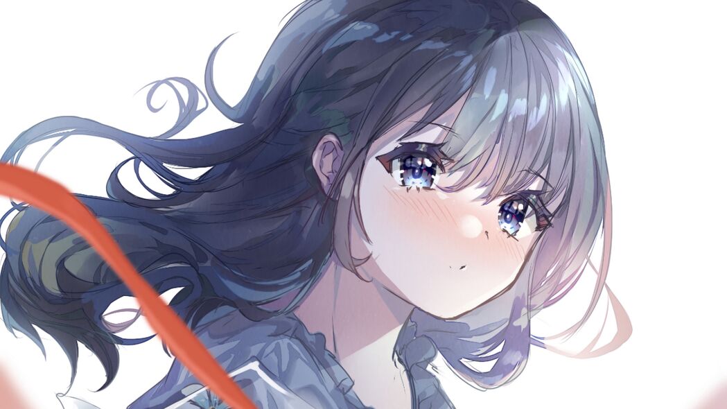 女孩悲伤面容动漫壁纸，高清4K分辨率3840x2160，免费下载