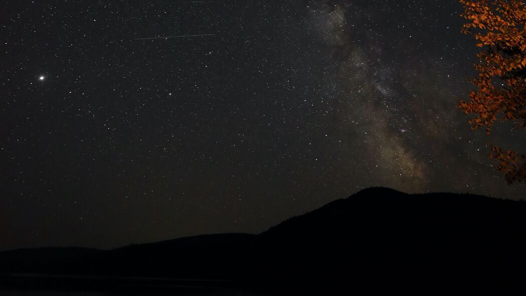 银河星光璀璨，夜晚深色天空4K壁纸，高清3840x2160背景图片免费下载