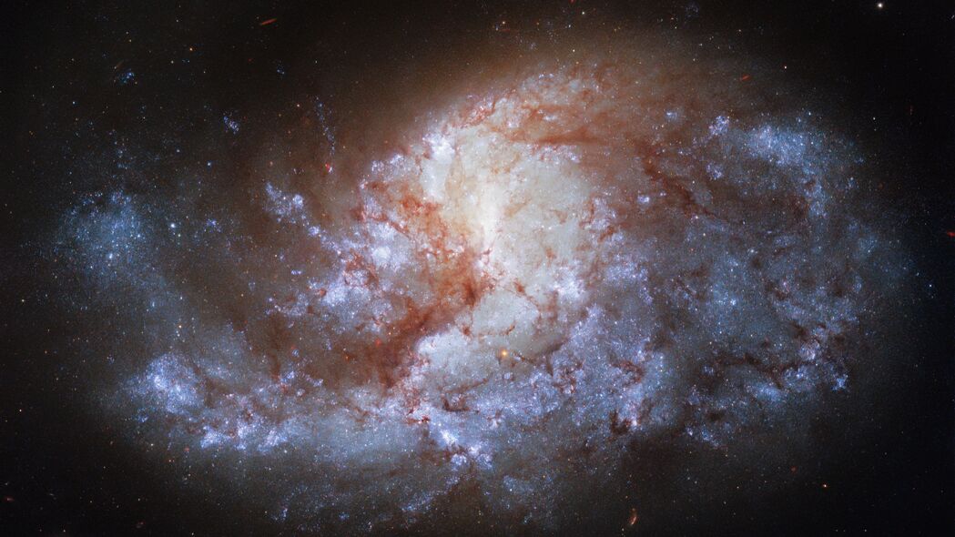 星系辉光，炫彩星云，恒星眩光，绝美太空4K壁纸，3840x2160超清背景图片下载