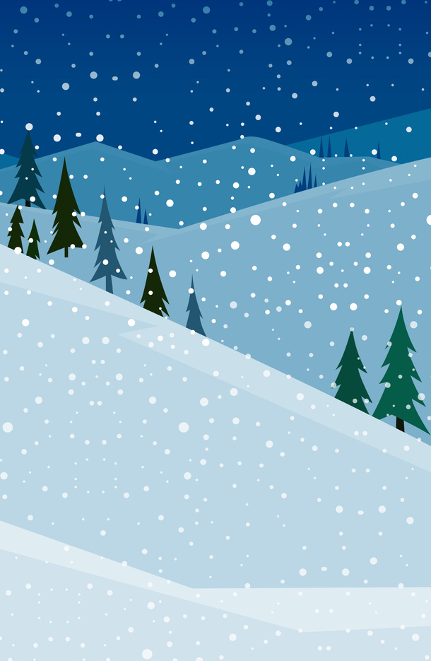 雪夜高清PNG透明背景素材，精美底纹设计，一键下载