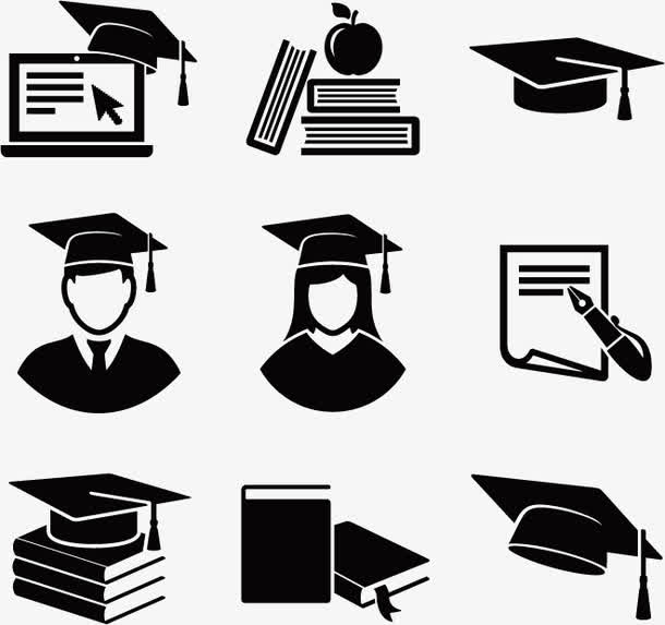 大学学院专属标签贴纸矢量图，高清PNG透明免抠素材，一键下载设计新灵感