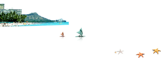 海边风景PNG透明背景，高清摄影PSD设计素材下载