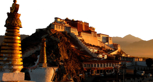 布达拉宫PNG透明图片，高清摄影风景素材，设计元素下载