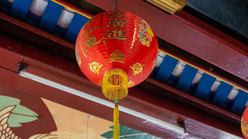 中国灯笼象形文字4K壁纸，超清3840x2160背景图片，一键下载