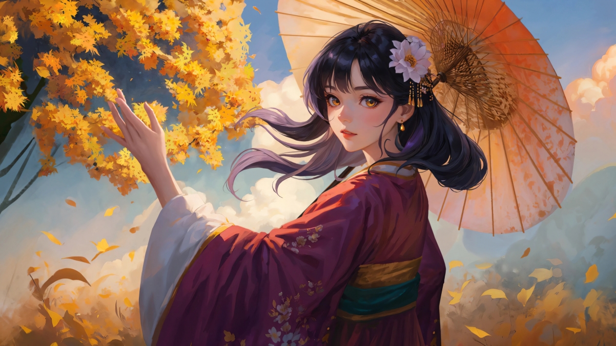 三国之志4，绝美古风佳人4K壁纸，游戏原画高清下载（3840x2160）