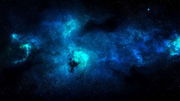 蓝色星空壁纸，高清PNG透明背景，抽象梦幻元素，设计素材免费下载