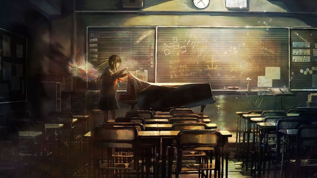 女孩飞翔之梦，4K超高清动漫艺术壁纸，3840x2160精美下载