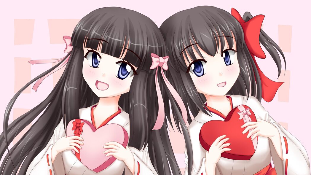 女孩和服倩影，心动瞬间，超高清4K动漫壁纸（3840x2160）免费下载