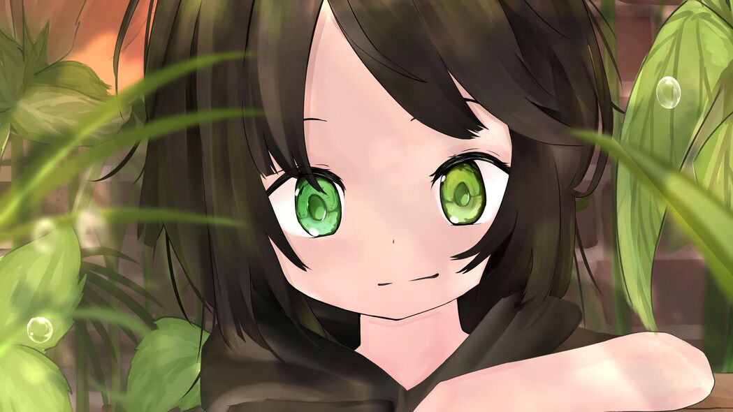绝美女孩一瞥，4K动漫艺术壁纸，3840x2160超清下载