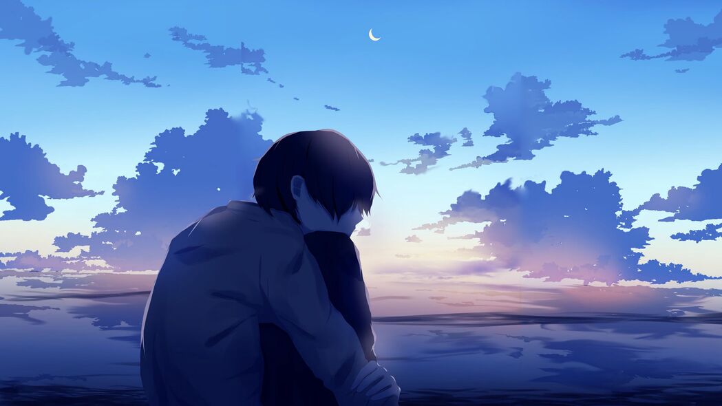 孤独男孩悲情瞬间，精选4K动漫壁纸，3840x2160高清下载
