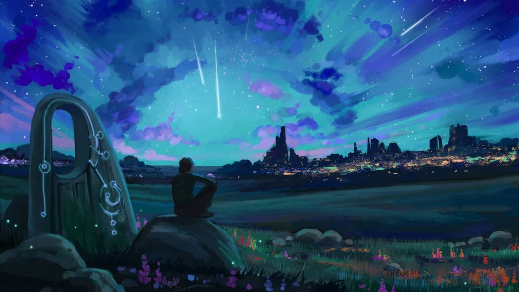 剪影海星独舞，绝美4K风景艺术壁纸，高清3840x2160分辨率，免费下载