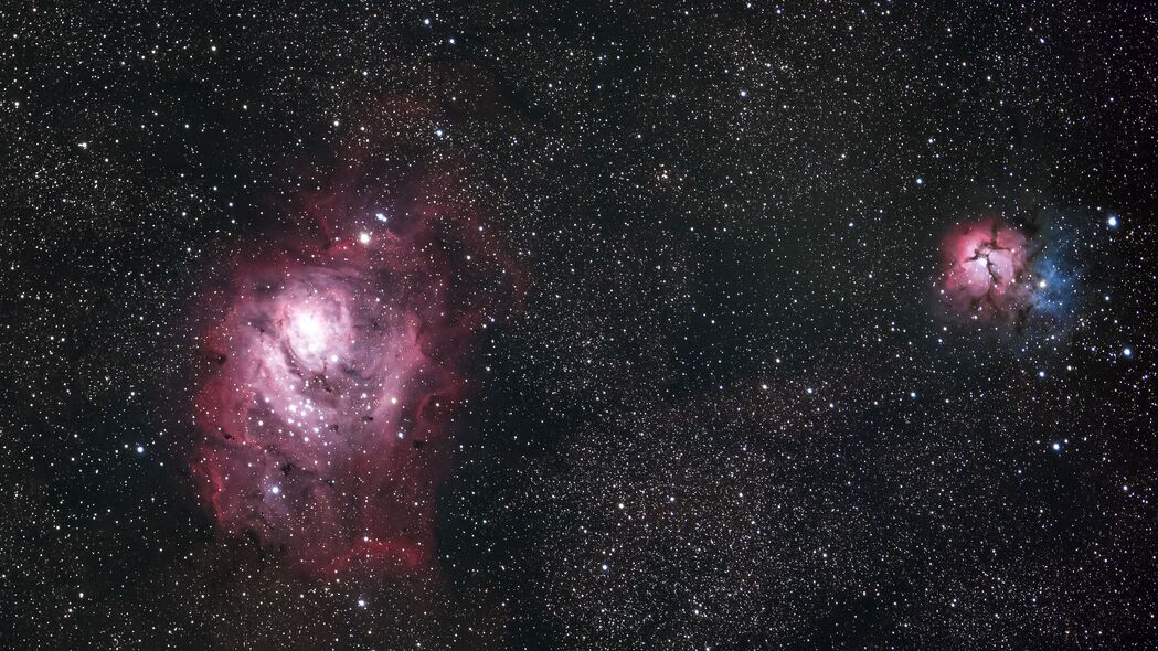 绝美红色星系星云，高清4K恒星太空壁纸，3840x2160超清下载
