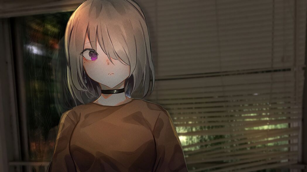 女孩一瞥，精美扼流圈动漫艺术——超高清4K卡通壁纸（3840x2160）免费下载