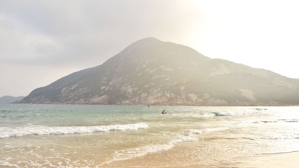 大海之美，海滩岛屿4K高清壁纸，海浪荡漾3840x2160极致风景，一键下载！