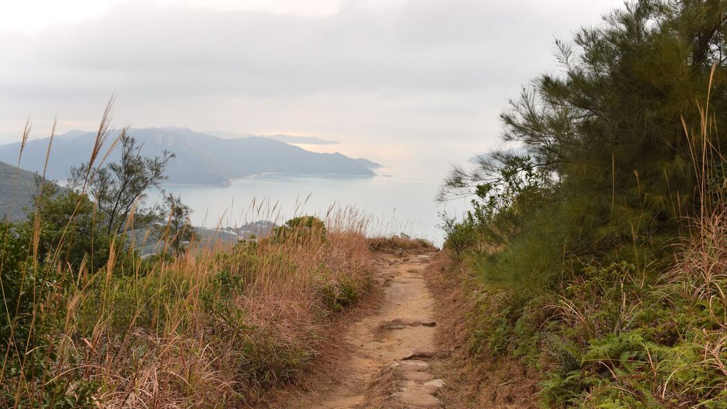 海岸雾景，大海朦胧之美，4K高清壁纸（3840x2160）免费下载