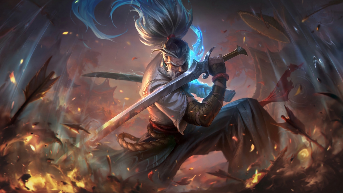 英雄联盟LOL，亚索专属预知之眼，震撼8K超清壁纸，4K游戏图片精选，7680x4320高清下载