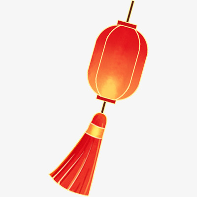 国朝元宵节春节灯笼PNG透明图，高清节日元素下载