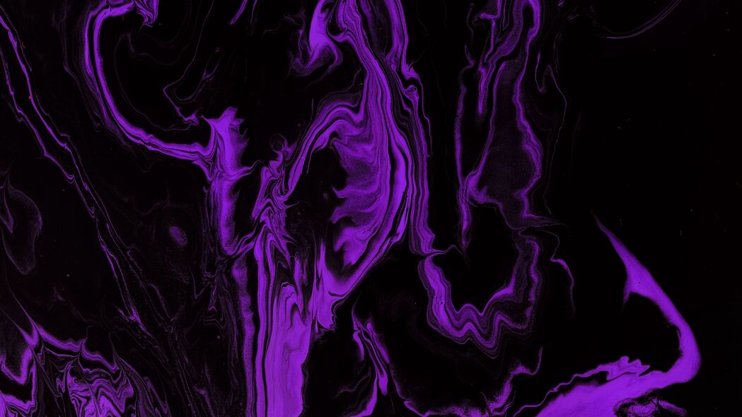 4K高清壁纸，抽象紫色油漆液体污渍，3840x2160超清背景图片免费下载