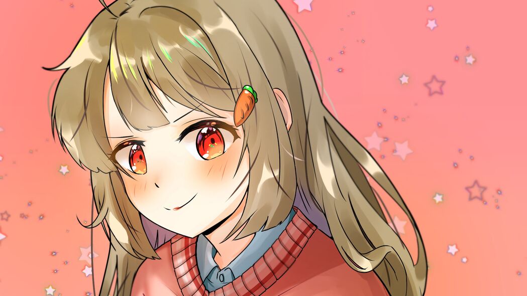 女孩微笑一瞥，绝美4K动漫壁纸，高清3840x2160，一键下载！