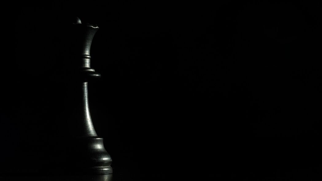 国际象棋女王人物游戏，炫酷黑色4K壁纸，3840x2160高清背景图片，免费下载！