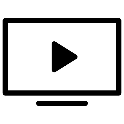 高清监控屏幕电视视频PNG透明图标，免扣元素图片素材下载