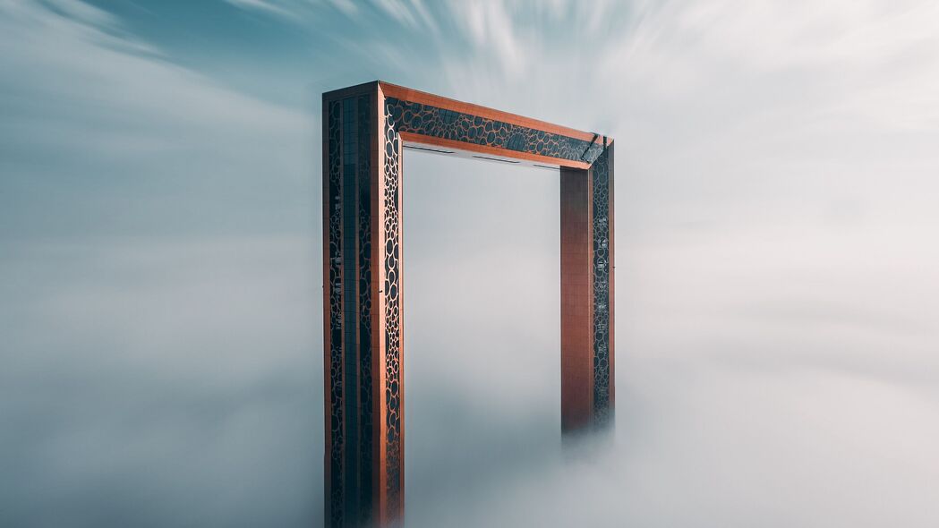 拱门之美，门户云卷云舒，高清4K天空壁纸，3840x2160极致视觉享受，一键下载！