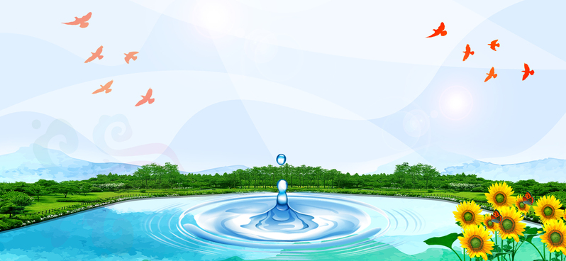 高清JPG节水环保Banner图片，创意素材下载，助力绿色宣传