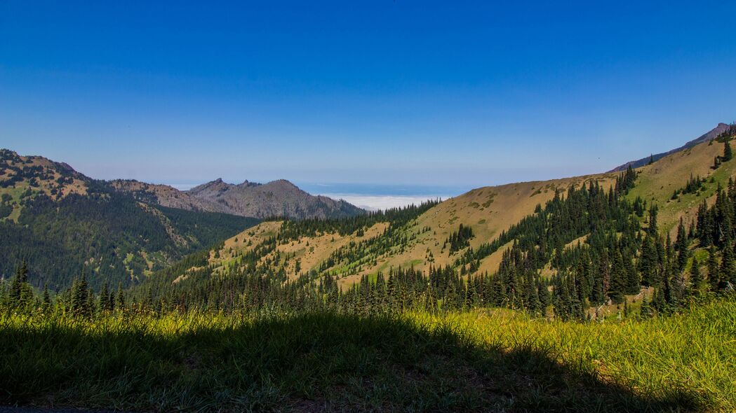 绝美山脉、山谷与丘陵风光，4K超高清树木风景壁纸，3840x2160分辨率，免费下载！