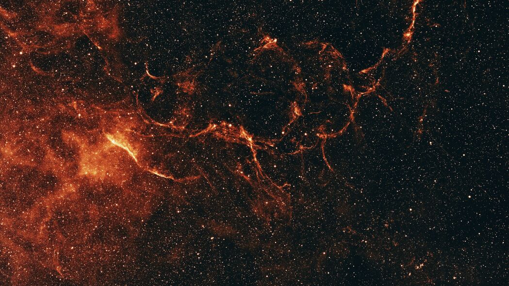 星云辉光，恒星璀璨，绝美太空红色4K壁纸，3840x2160高清下载