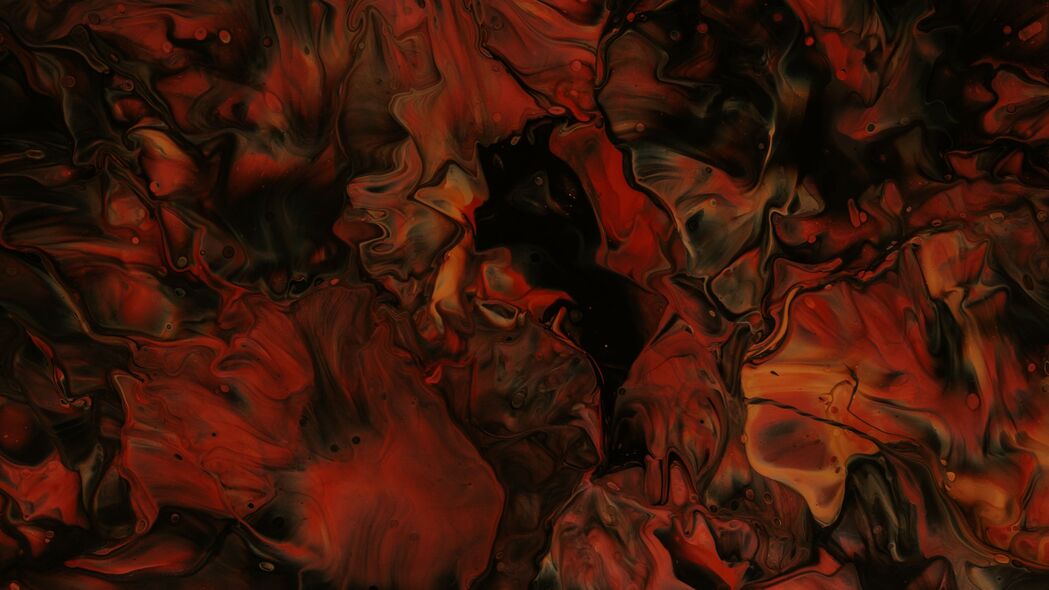 【独家设计】抽象红色油漆液体混合污渍4K高清壁纸，3840x2160超高清分辨率，免费下载，美化你的桌面背景！