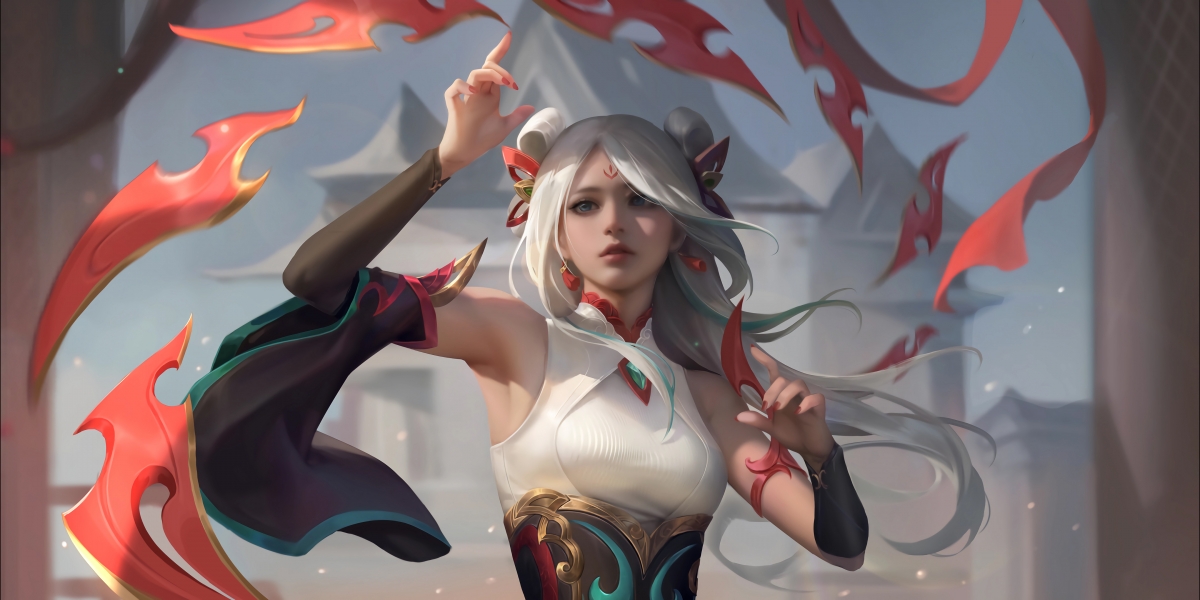 英雄联盟，剪纸刀妹艾瑞莉娅绝美壁纸，4K高清动漫图片，4316x2160分辨率，一键下载！