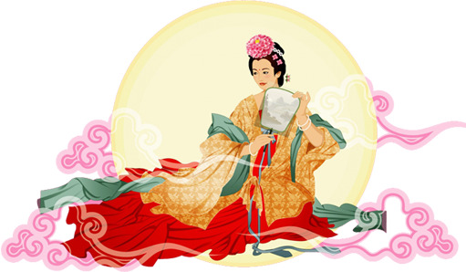 中秋节粉色云彩PNG素材，高清透明月龄图片，节日元素设计必备