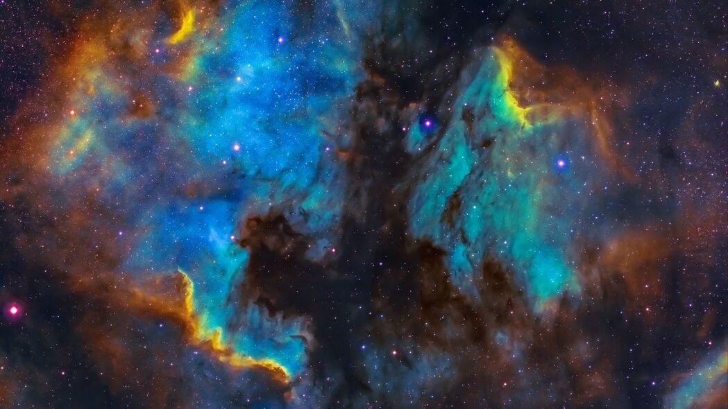 星云恒星太空彩色辉光，绝美4K壁纸，3840x2160高清背景图片，免费下载！