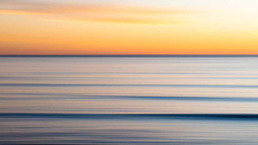 海水天地，长曝光模糊美景，4K超高清壁纸3840x2160免费下载