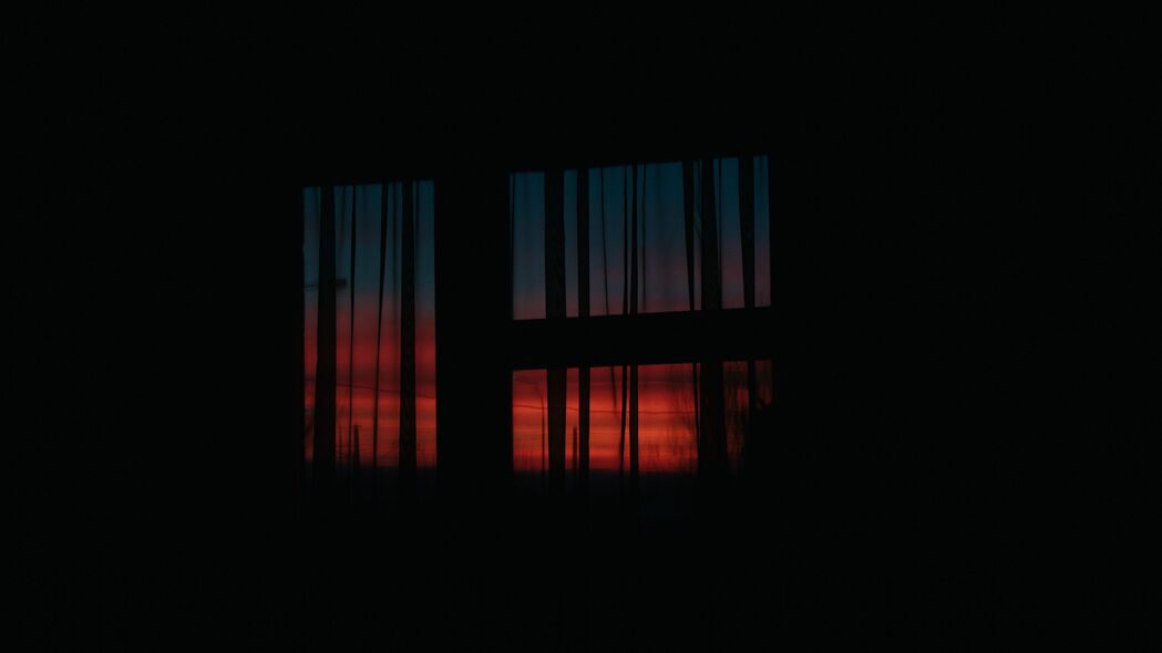 黄昏之窗，深邃黑暗4K壁纸，超清3840x2160背景图片，一键下载