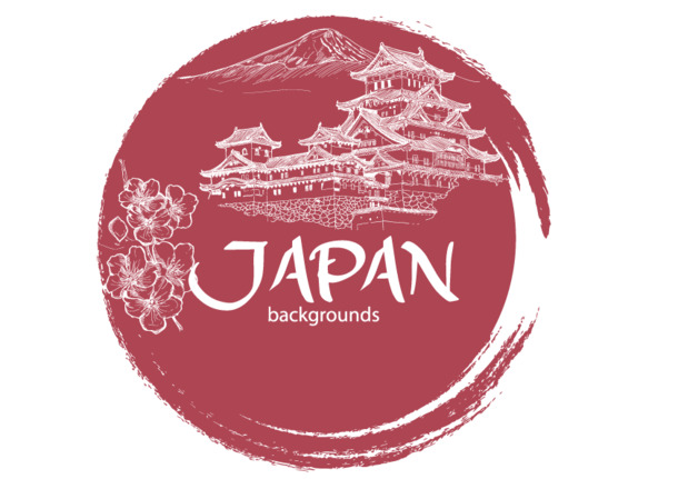 日本水墨线描素材大放送，高清PNG透明图片，免扣元素，AI格式，一键下载！