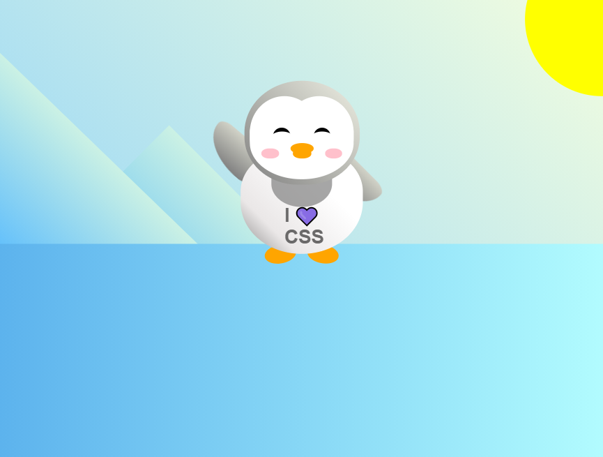 企鹅再见动态表情包制作，css鼠标点击触发动画