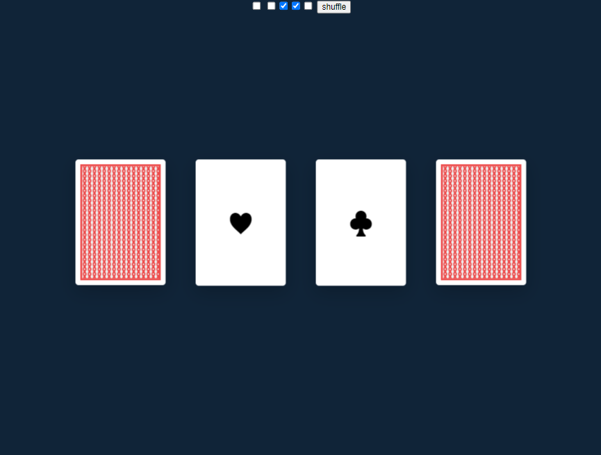 翻牌动画HTML，纸牌创意设计案例