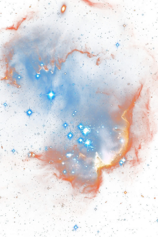 科幻星系星空PNG透明图，高清装饰元素，特效PSD素材下载